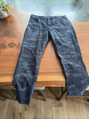 Blue Camo Slim Fit Pants